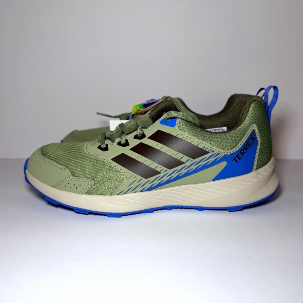 adidas TERREX Tracefinder Trail Running Low Top Sneaker Green/Blue 6.5W NEW
